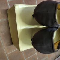 SCARPE DECOLLETE IN RASO ANNI 50