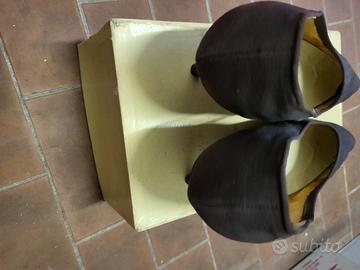 SCARPE DECOLLETE IN RASO ANNI 50