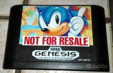 Sega genesis Sonic 1-2-Spinbal promozionionali