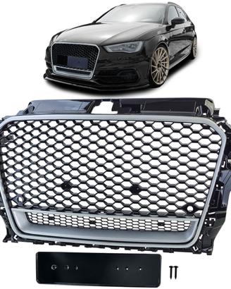 Griglia centrale quattro cromata RS3 A3 8V 12>16