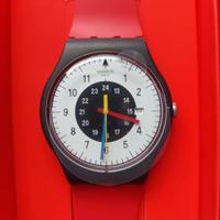 SWATCH ROUGE & NOIR