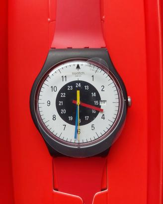 SWATCH ROUGE & NOIR