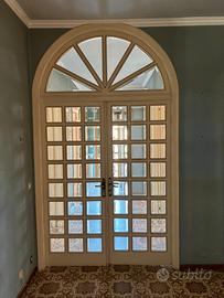 Porta interna Legno e Vetro anni ‘70.