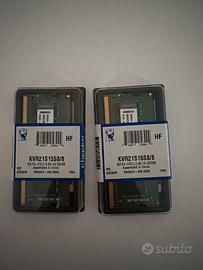 Ram Kingston KVR21S15S8/8