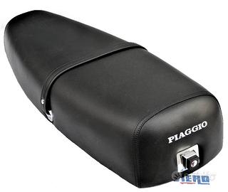 Sella Lunga Nera Scritta Vespa PX 125 150 Milleni
