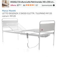 nuovo letto da degenza ospedaliero elletrico 