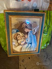 Quadro ricamato a mano