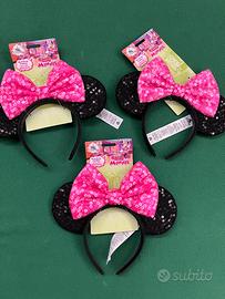 3 Cerchietti con orecchie Minnie Disney