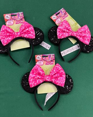3 Cerchietti con orecchie Minnie Disney