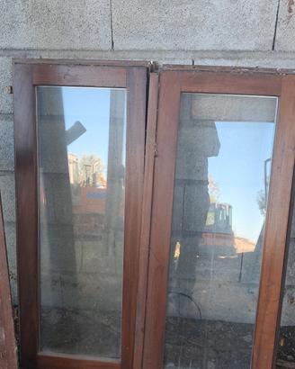 finestre e portafinestra usate in legno 