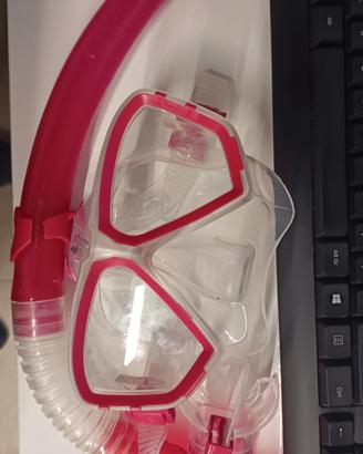 crivit maschera e boccaglio fucsia