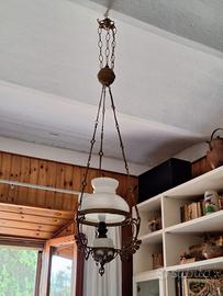 lampadario e lampada casa antiche