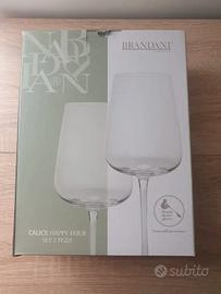 Due calici Brandani in vetro da aperitivo