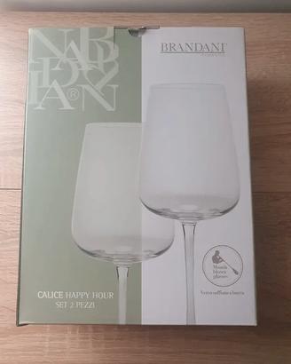 Due calici Brandani in vetro da aperitivo