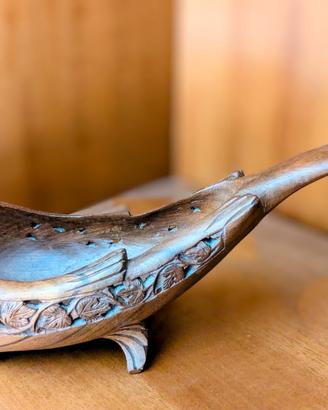 Portagioie svuota tasche  in legno vintage