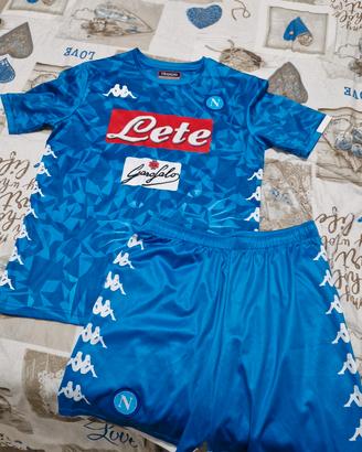 completo Napoli da gara bambino 12/13 anni