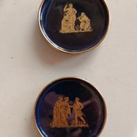 Coppia piattini in ceramica made in Grecia vintage