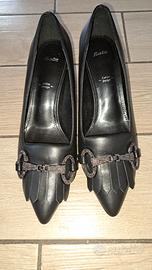 Décolleté bata in pelle