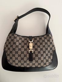 Borsa Gucci Jackie Vintage in Tela GG Monogram e P