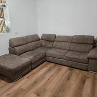 divano letto angolare con pouf contenitore 