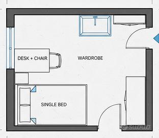 Stanza singola san giovanni no spese