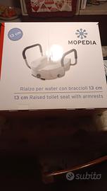 rialzo per water con braccioli 