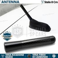 ANTENNA CORTA 8 CM per SKODA in FIBRA DI CARBONIO