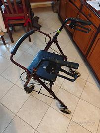 Carrello deambulatore per anziani