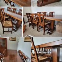 Tavolo in noce +6 sedie