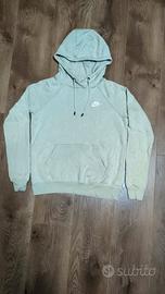 Nike Essential Hoodie – Beige Chiaro con Logo Bian