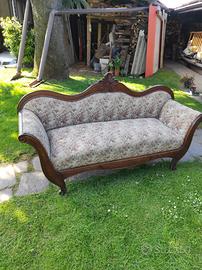 Divano antico stile Luigi Filippo Ottocento