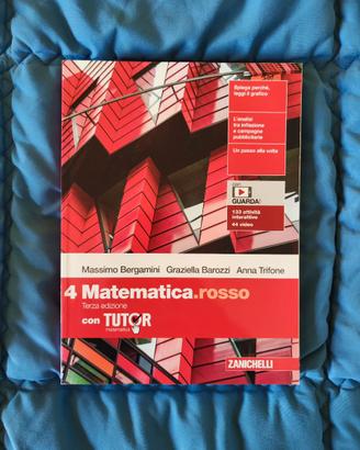 Libro scuola Matematica rosso Zanichelli