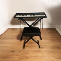 Tastiera Bontempi System 5 con supporto e panca