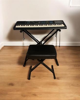 Tastiera Bontempi System 5 con supporto e panca