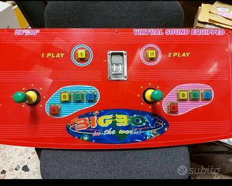 postazione cabinato arcade  big boy 