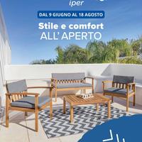 Set da giardino nuovo