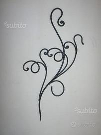 Appendiabiti in ferro battuto