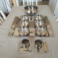 Set ZEPTER Acciaio Inox 18/10 e Oro 