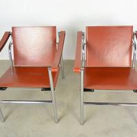 Coppia di LC1 by ALIVAR (Nuove) in cuoio cognac