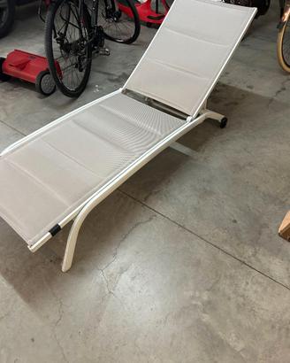Lettino solare piscina Bizzotto Taylor con ruote