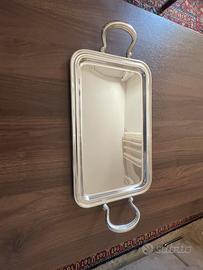 Vassoio argento 800 nuovo con scatola originale