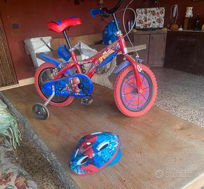 Bici spiderman bambino