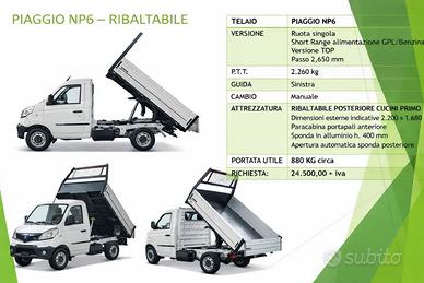 Piaggio Porter np6 pronta consegna