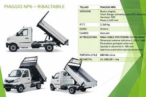 Piaggio Porter np6 pronta consegna