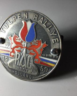 Car badge rallye tulpen 1959