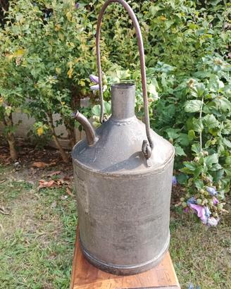 Antico oliatore tanica in metallo  vintage 
