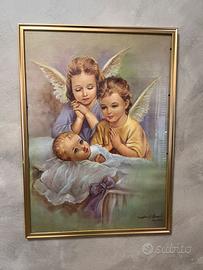 Quadro sacro “Angelo custode” - Capoleto Vintage