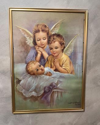 Quadro sacro “Angelo custode” - Capoleto Vintage