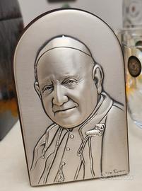 Papa Giovanni XXIII in argento 925 Luigi Pesaresi