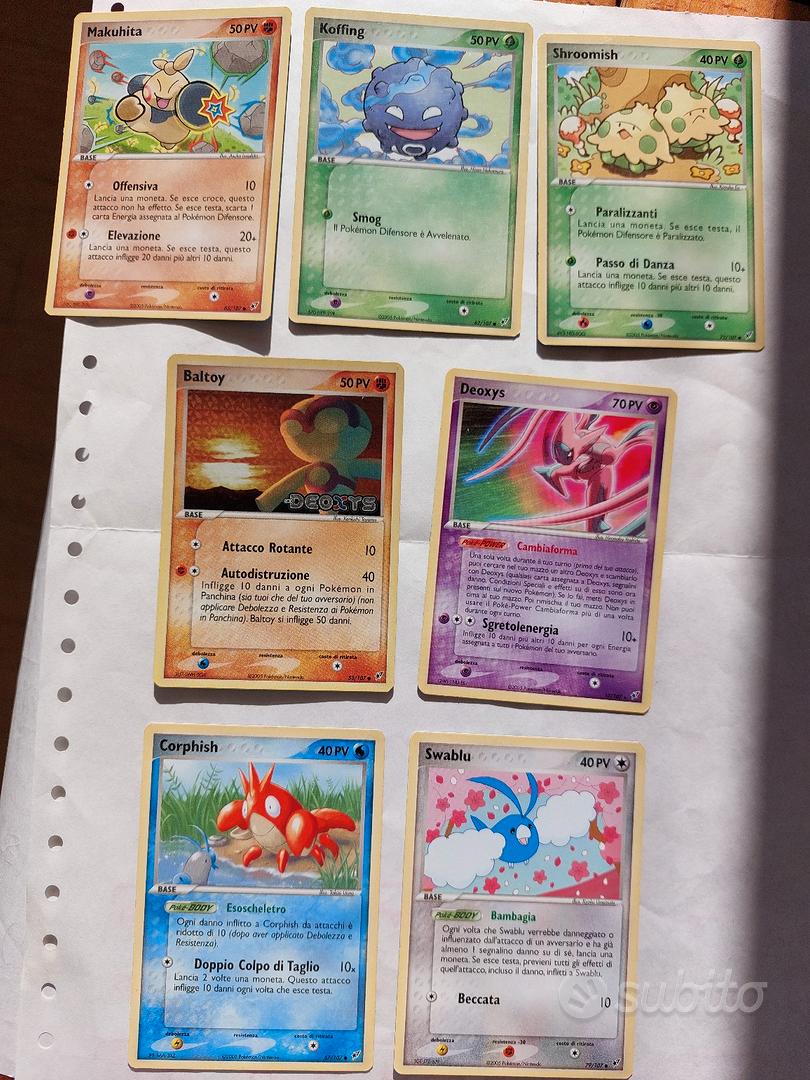 Carte pokemon ex Deoxys - Collezionismo In vendita a Alessandria